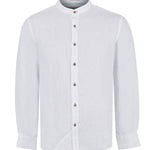 Camisa de Lino Orgánico M/L H Mao Blanco Hombre 1