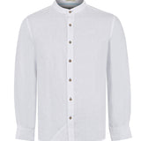 Camisa de Lino Orgánico M/L H Mao Blanco Hombre 1