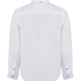 Camisa de Lino Orgánico M/L H Mao Blanco Hombre 2