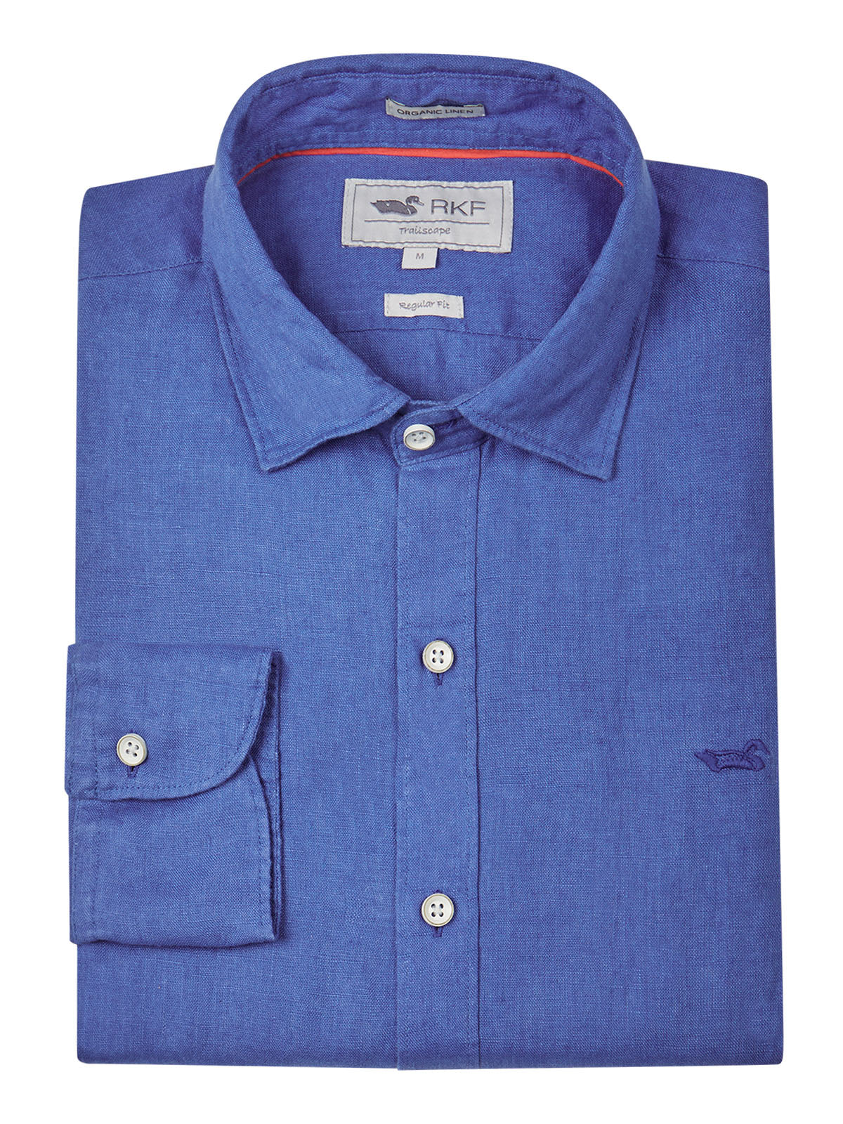 Camisa de Lino Orgánico M/L H Olimpian Blue Hombre 4