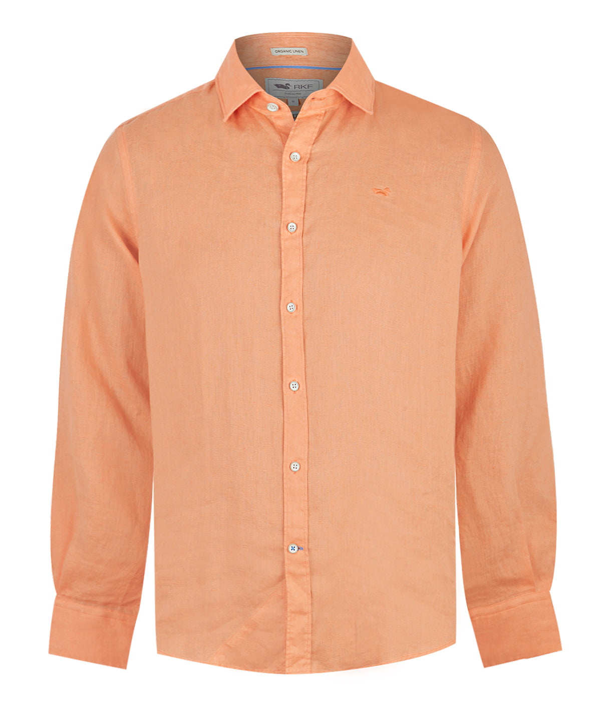Camisa de Lino Orgánico M/L H Tropical Peach Hombre 1