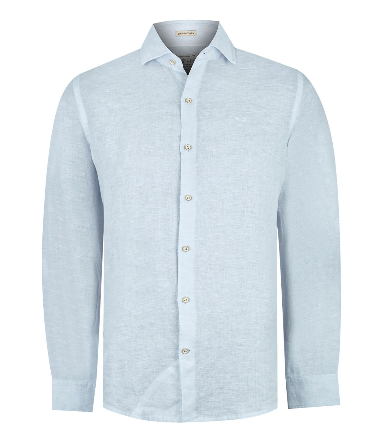 Camisa de Lino Orgánico M/L H Misty Blue Hombre 1