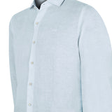Camisa de Lino Orgánico M/L H Misty Blue Hombre 3