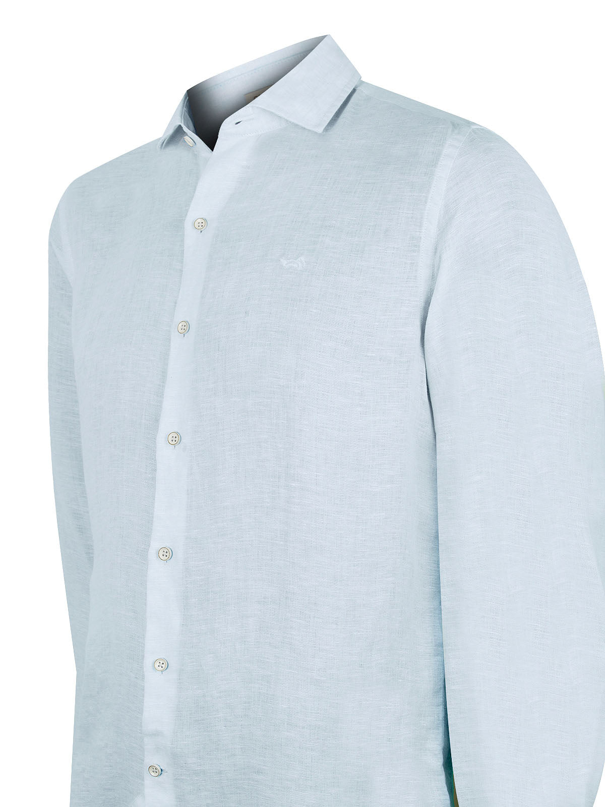 Camisa de Lino Orgánico M/L H Misty Blue Hombre 3