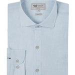 Camisa de Lino Orgánico M/L H Misty Blue Hombre 4