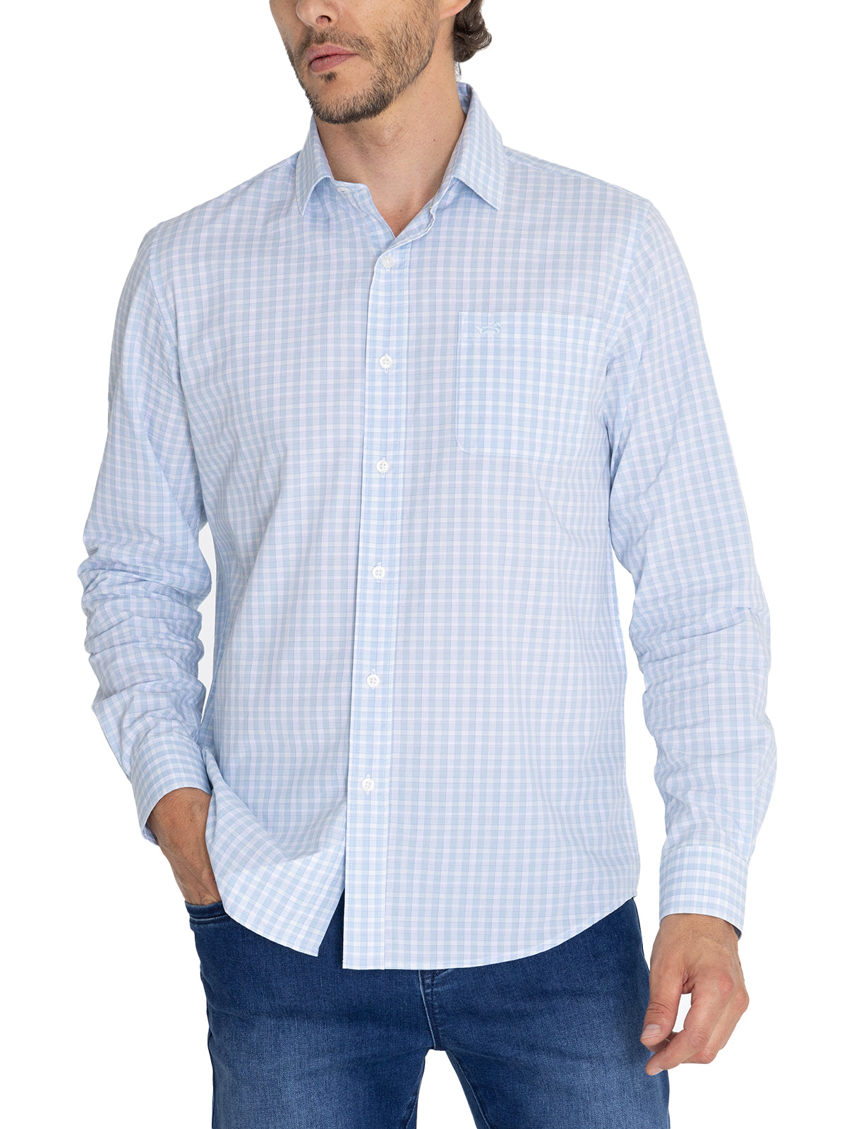 Camisa M/L H Lighter Tartán Misty Hombre 4