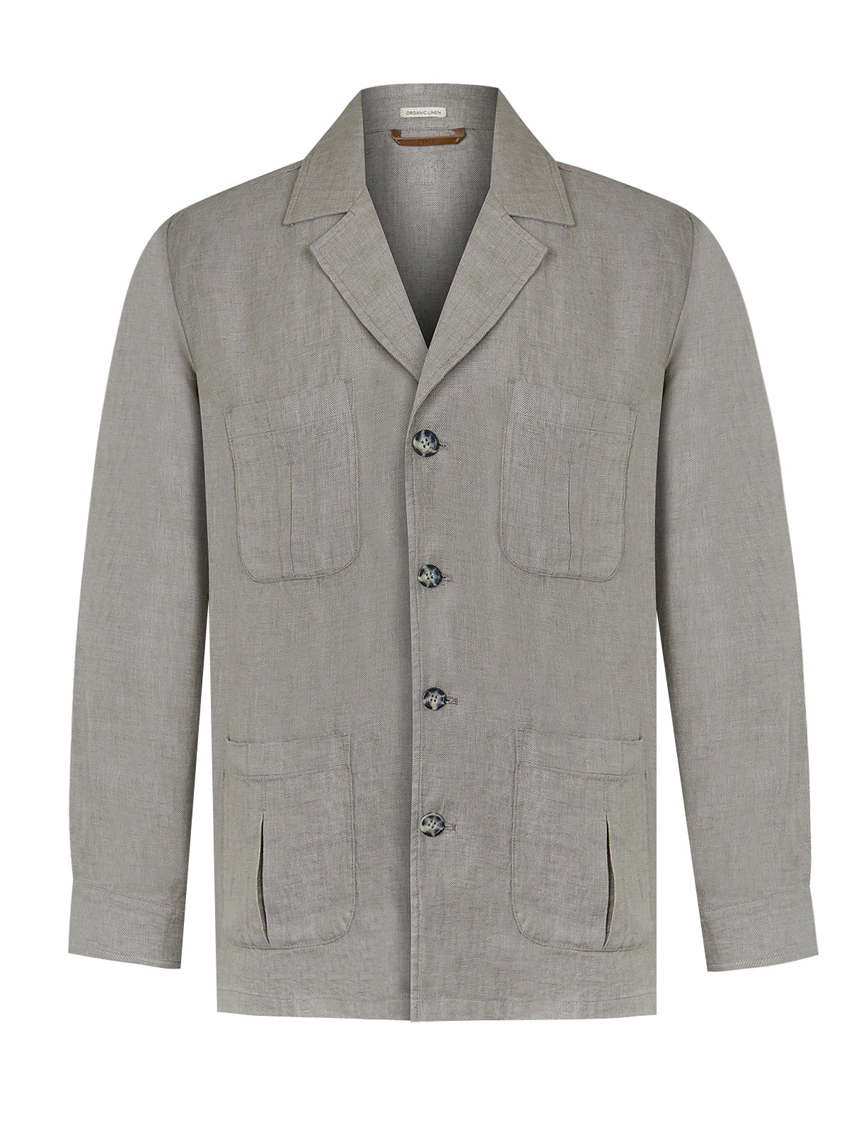 Chaqueta Lino H Fornillo Verde Hombre 1