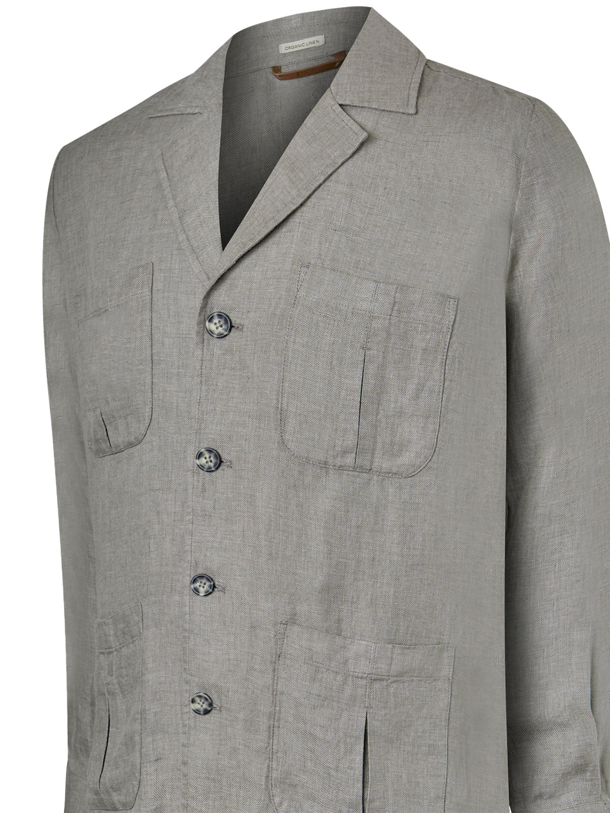 Chaqueta Lino H Fornillo Verde Hombre 3