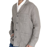 Chaqueta Lino H Fornillo Verde Hombre 4