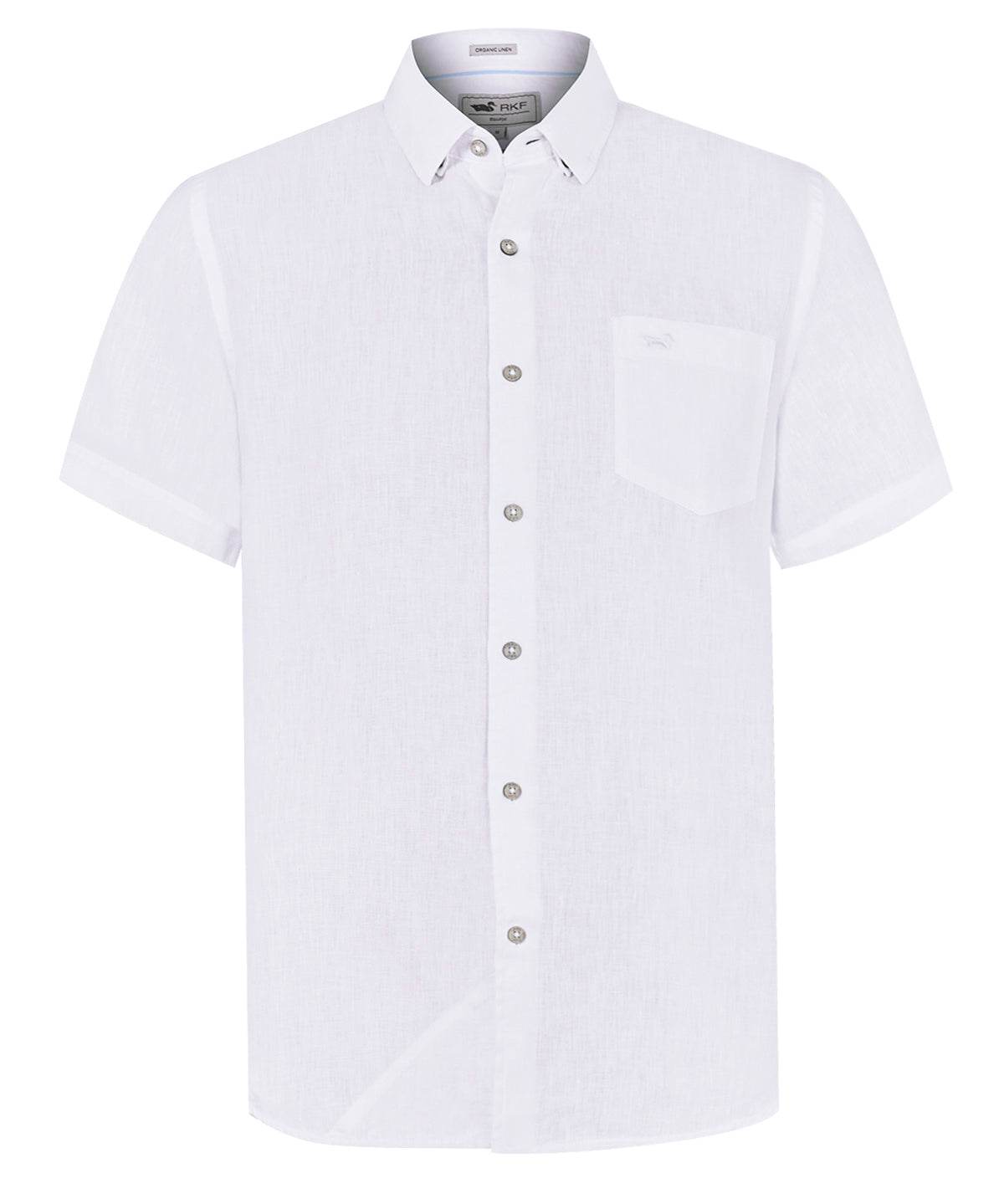 Camisa de Lino Orgánico M/C H Blanco Hombre 1