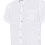 Camisa de Lino Orgánico M/C H Blanco Hombre 3