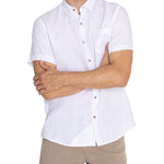 Camisa de Lino Orgánico M/C H Blanco Hombre 4