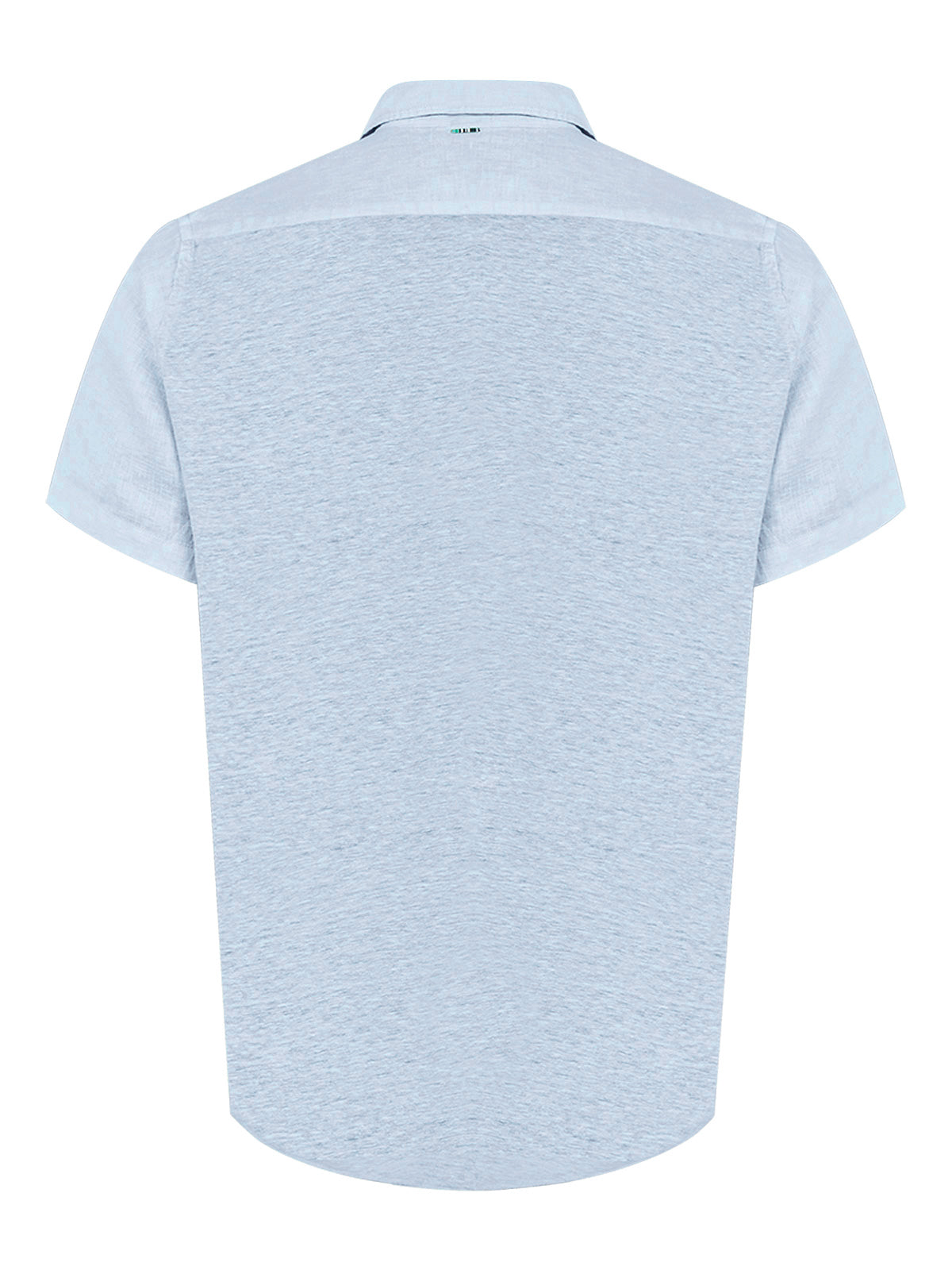 Camisa de Lino Orgánico M/C H Azul Hombre 2