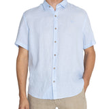 Camisa de Lino Orgánico M/C H Azul Hombre 4