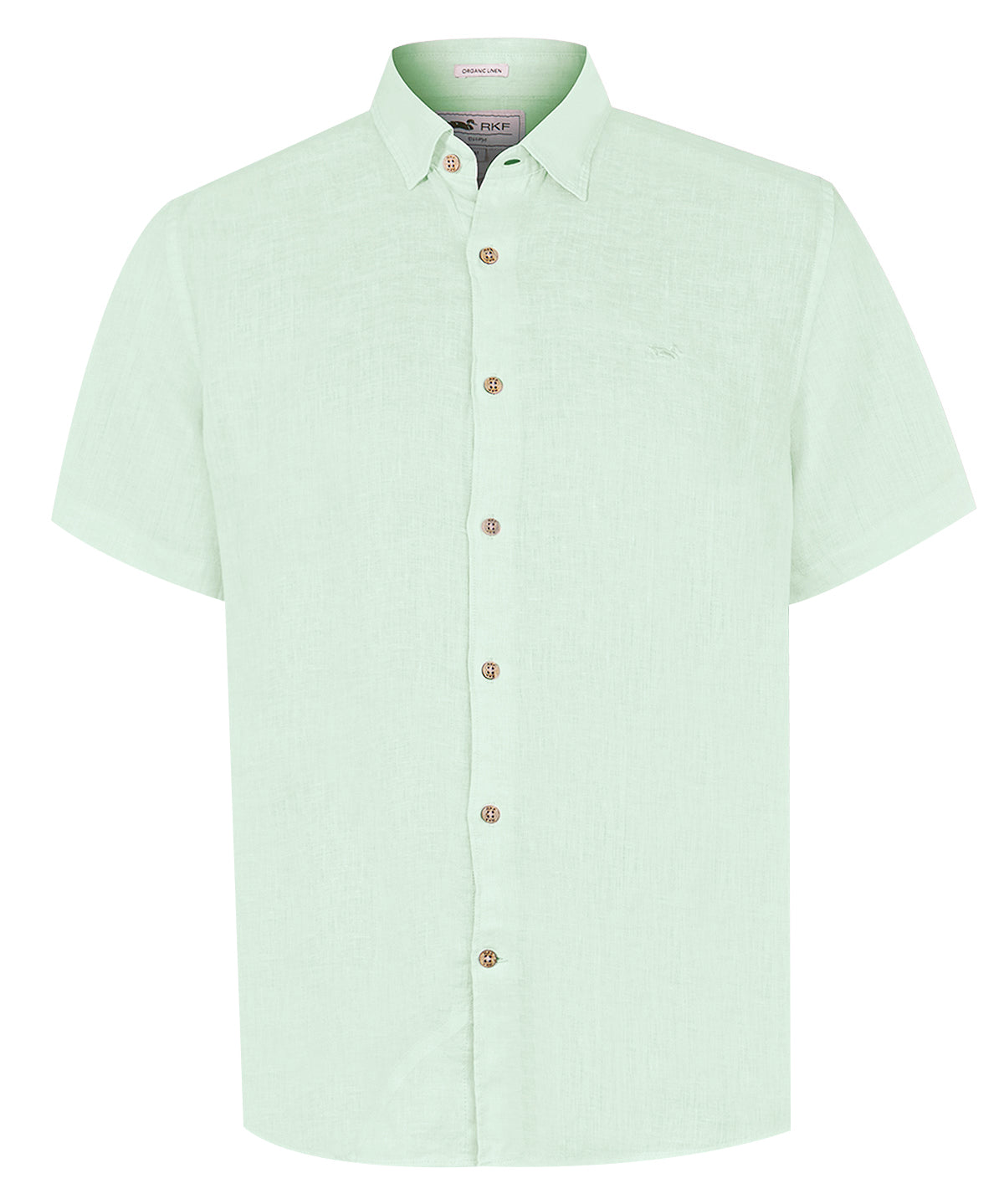 Camisa de Lino Orgánico M/C H Jersey Pistachio Hombre 1