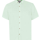 Camisa de Lino Orgánico M/C H Jersey Pistachio Hombre 1