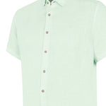 Camisa de Lino Orgánico M/C H Jersey Pistachio Hombre 3