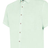 Camisa de Lino Orgánico M/C H Jersey Pistachio Hombre 3