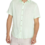 Camisa de Lino Orgánico M/C H Jersey Pistachio Hombre 4