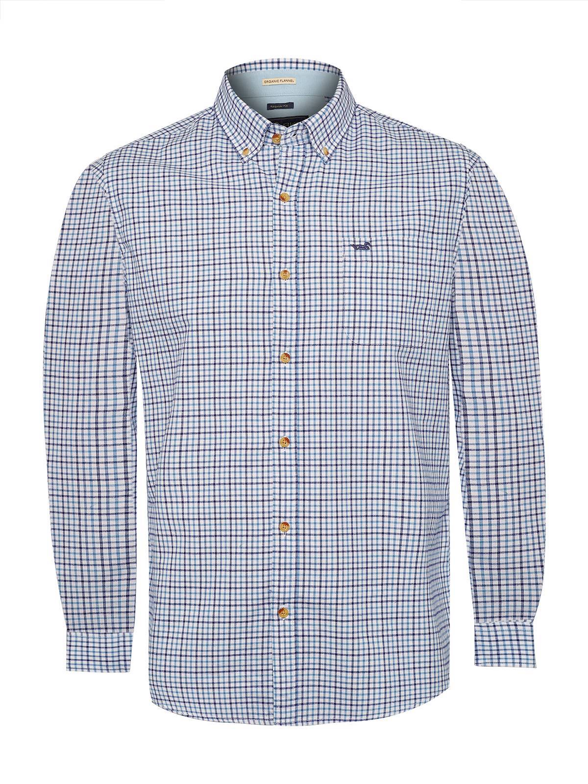 Camisa M/L H Viyella But Square Denim Hombre 1