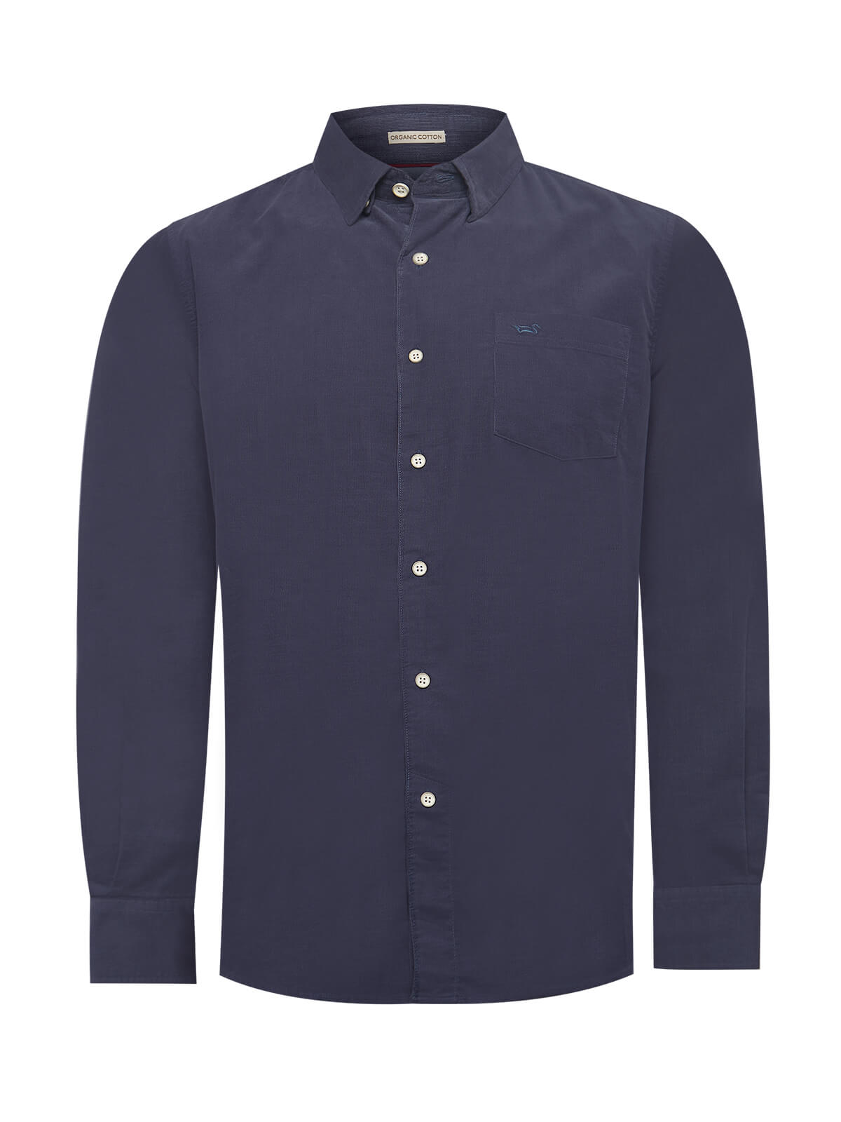 Camisa M/L H Corduroy Faded Denim Hombre 1