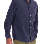 Camisa M/L H Corduroy Faded Denim Hombre 4
