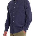 Camisa M/L H Corduroy Faded Denim Hombre 5