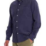 Camisa M/L H Corduroy Faded Denim Hombre 5
