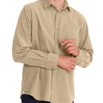 Camisa M/L H Corduroy Safari Hombre 4