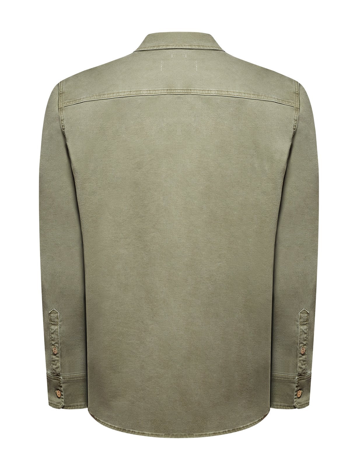 Camisa M/L H Denim Gris Hombre 2