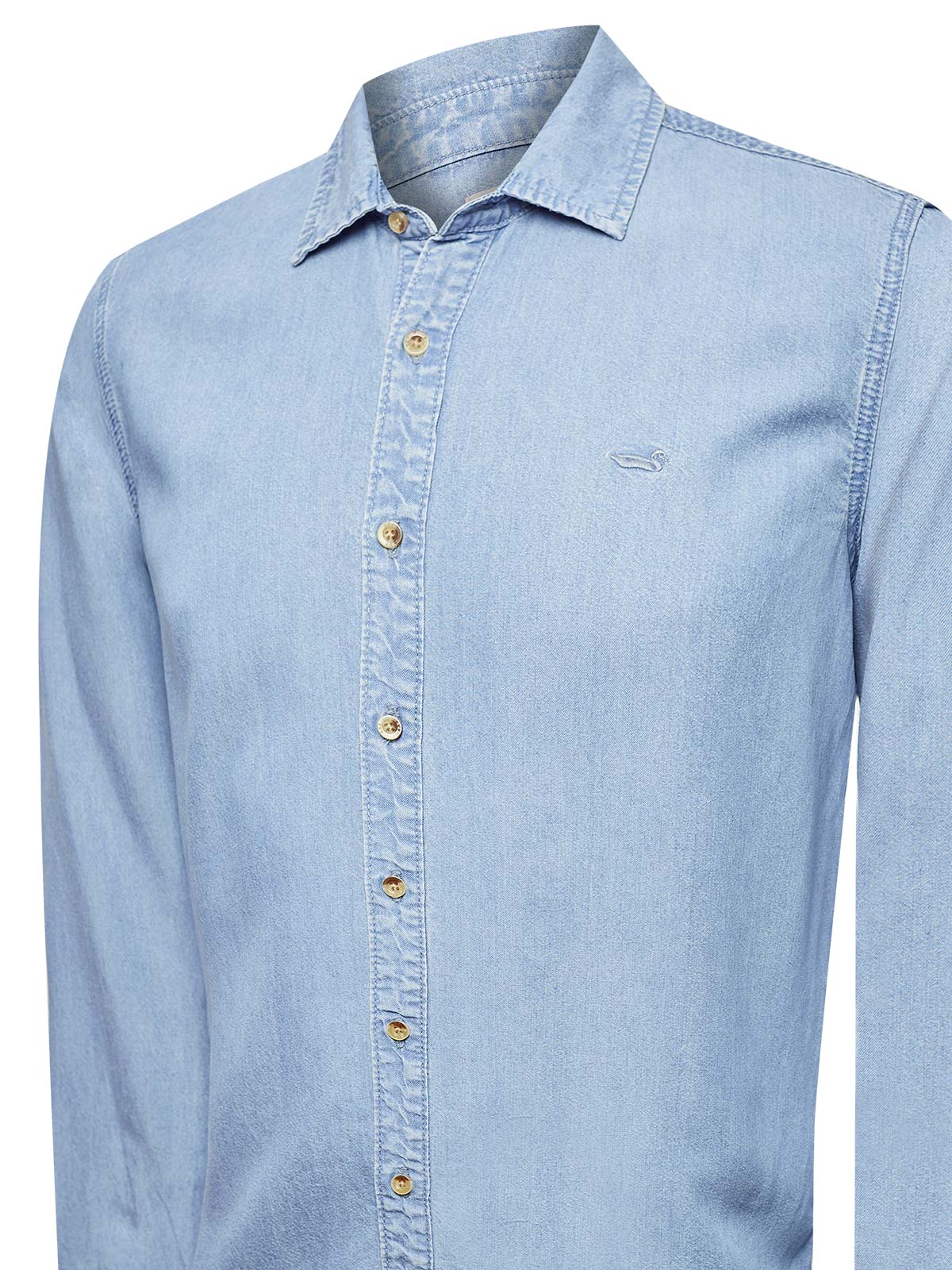 Camisa M/L H Tencel Denim Hombre 3