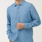 Camisa M/L H Tencel Denim Hombre 4