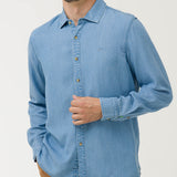 Camisa M/L H Tencel Denim Hombre 4
