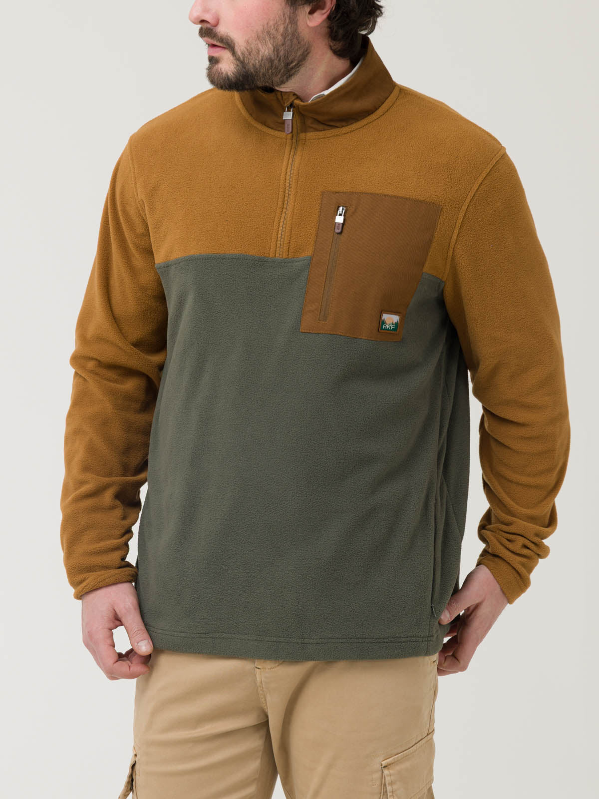 Saco Fleece H H/Z Praino Olive Pecan Hombre 4