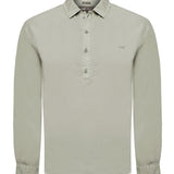 Camisa M/L H Tencel Half But Gris Hombre 1