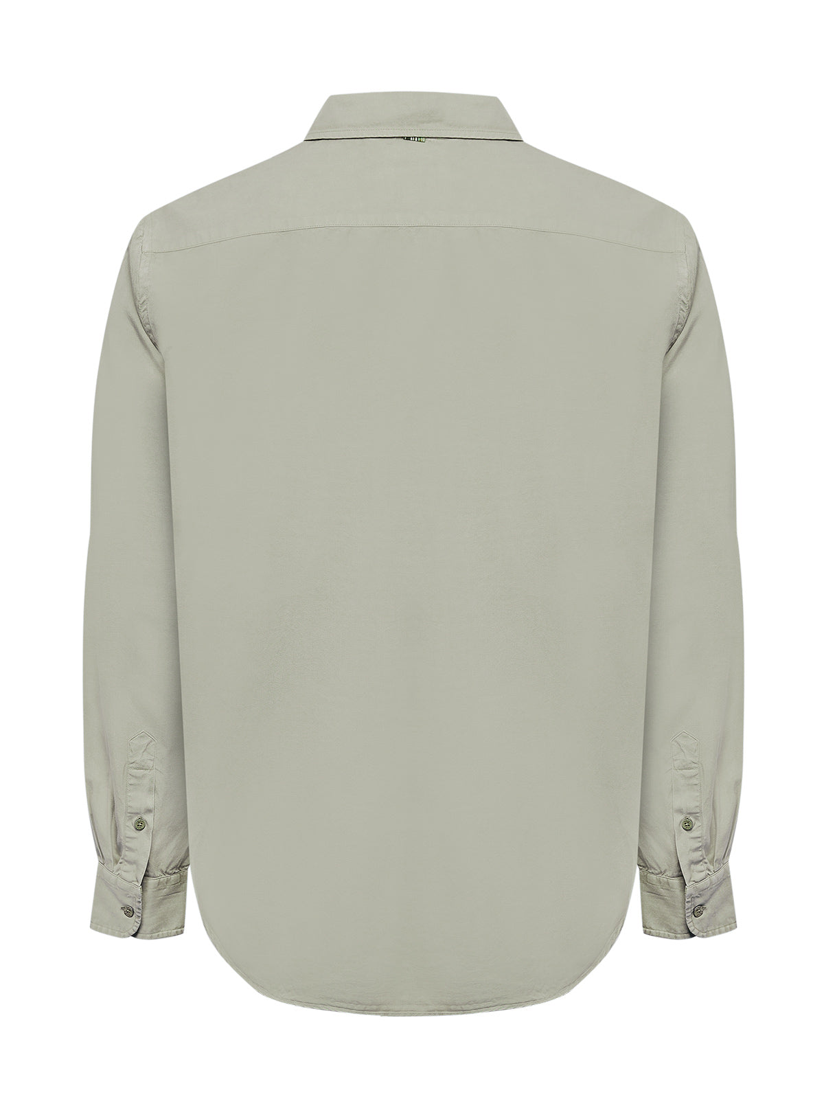 Camisa M/L H Tencel Half But Gris Hombre 2