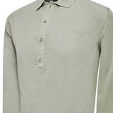 Camisa M/L H Tencel Half But Gris Hombre 3