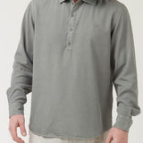 Camisa M/L H Tencel Half But Gris Hombre 4