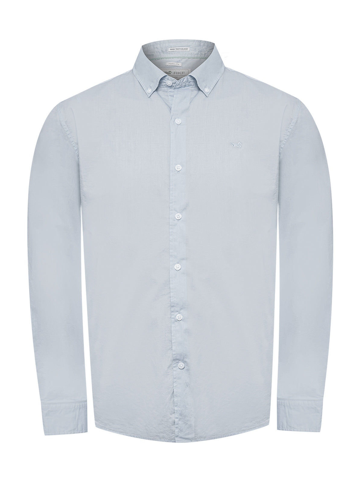 Camisa M/L H Soft Pastel Blue Hombre 1