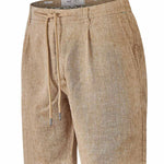 Bermuda Clásica H Linen Melange Pecan Hombre 1