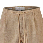 Bermuda Clásica H Linen Melange Pecan Hombre 3