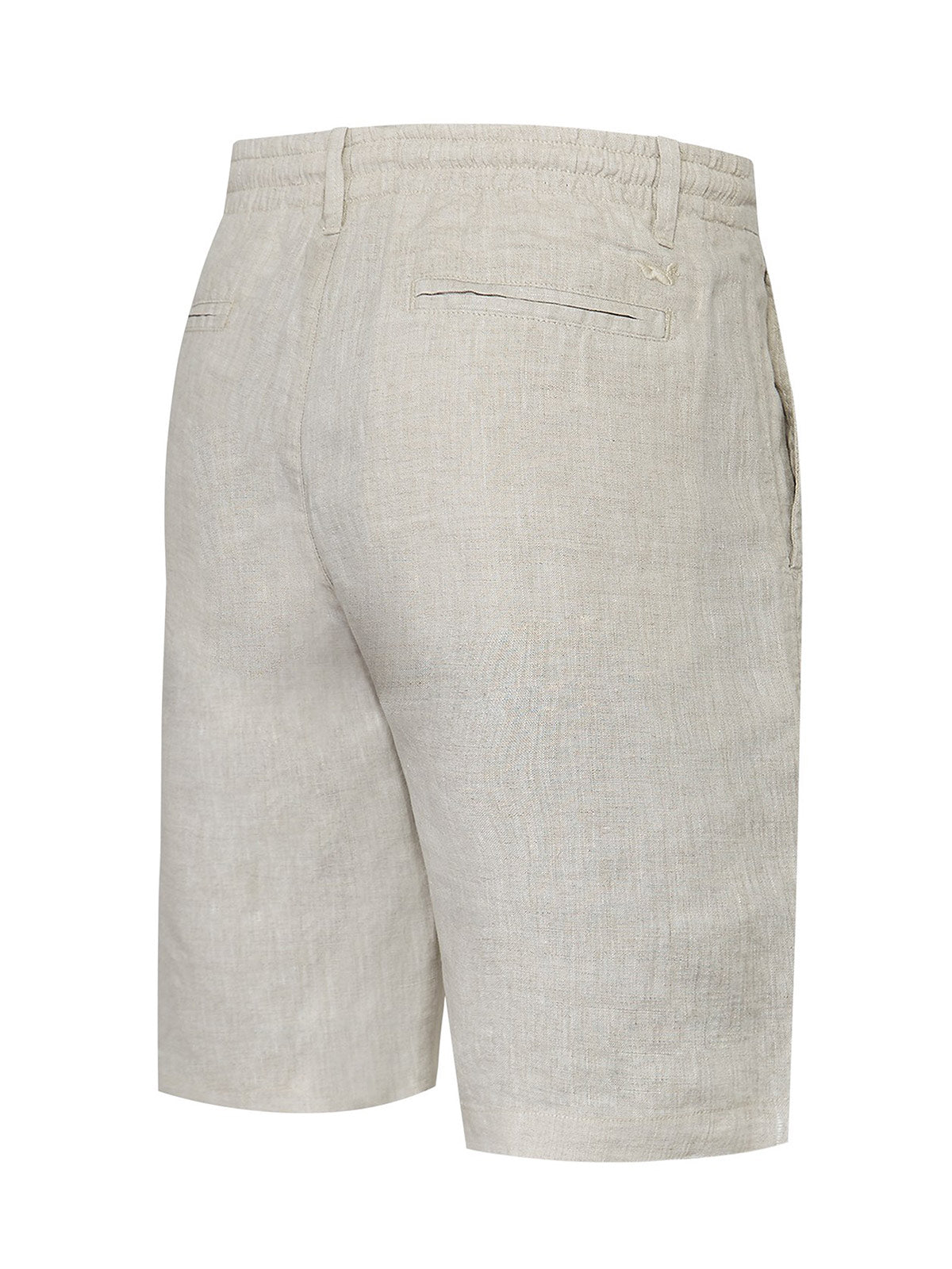 Bermuda Clásica H Linen Melange Tan Hombre 2