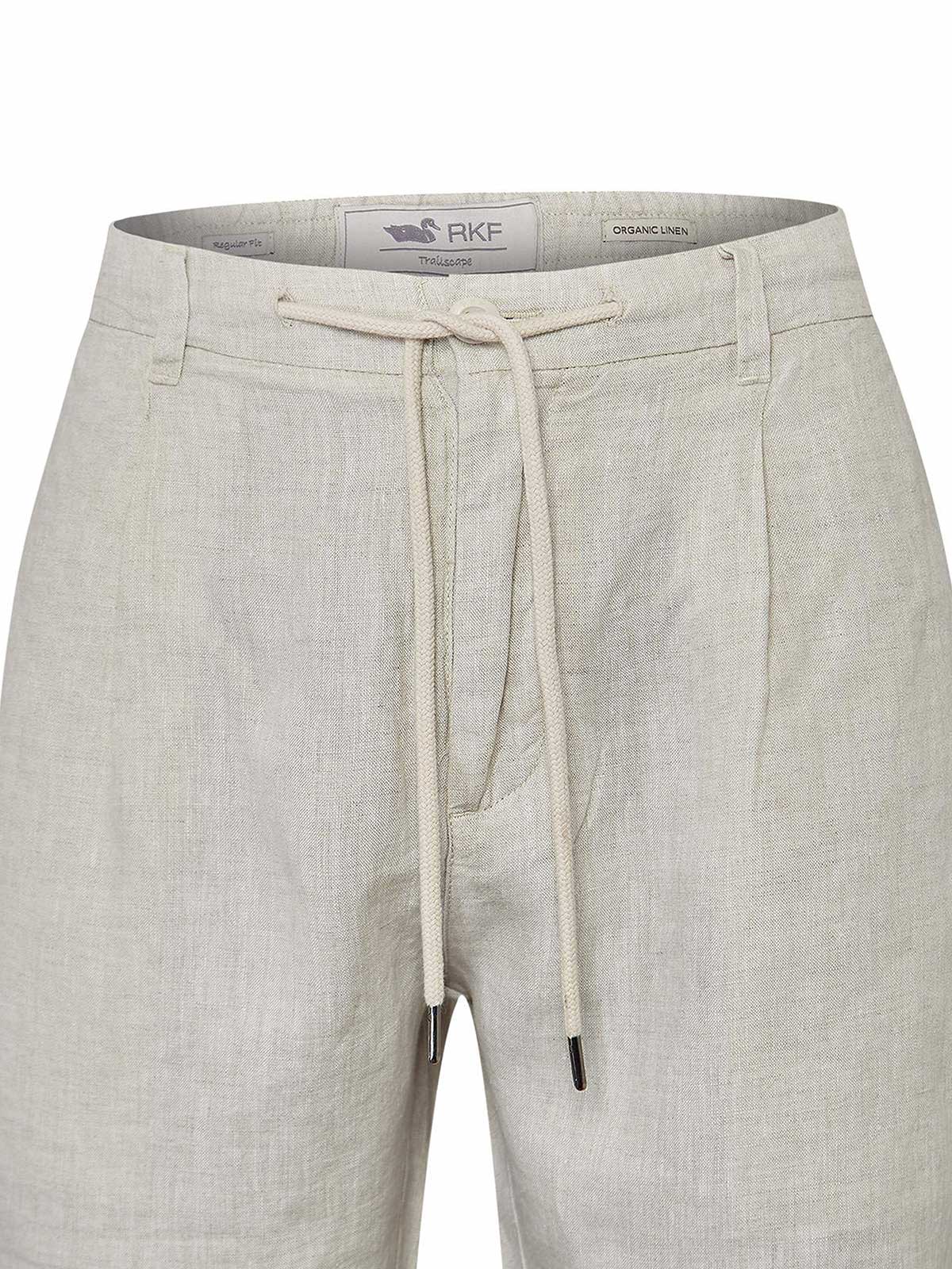 Bermuda Clásica H Linen Melange Tan Hombre 3
