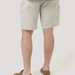 Bermuda Clásica H Linen Melange Tan Hombre 5