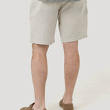 Bermuda Clásica H Linen Melange Tan Hombre 5