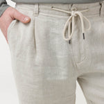 Bermuda Clásica H Linen Melange Tan Hombre 6