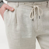 Bermuda Clásica H Linen Melange Tan Hombre 6