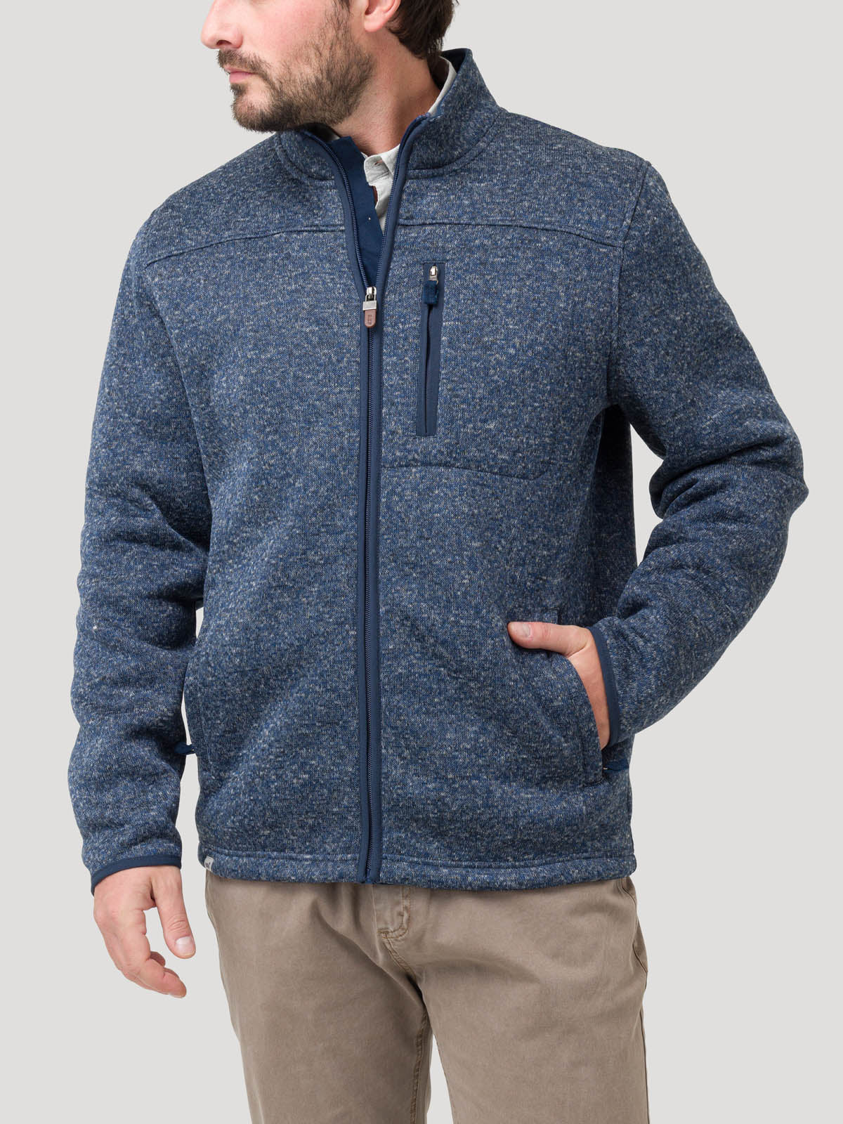 Saco Fleece H F/Z Arizona Ful True Navy Hombre 4
