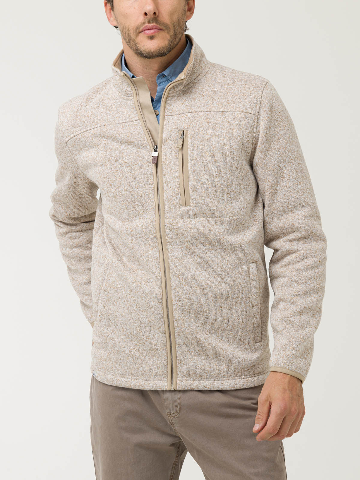 Saco Fleece H F/Z Arizona Ful Pecan Hombre 4