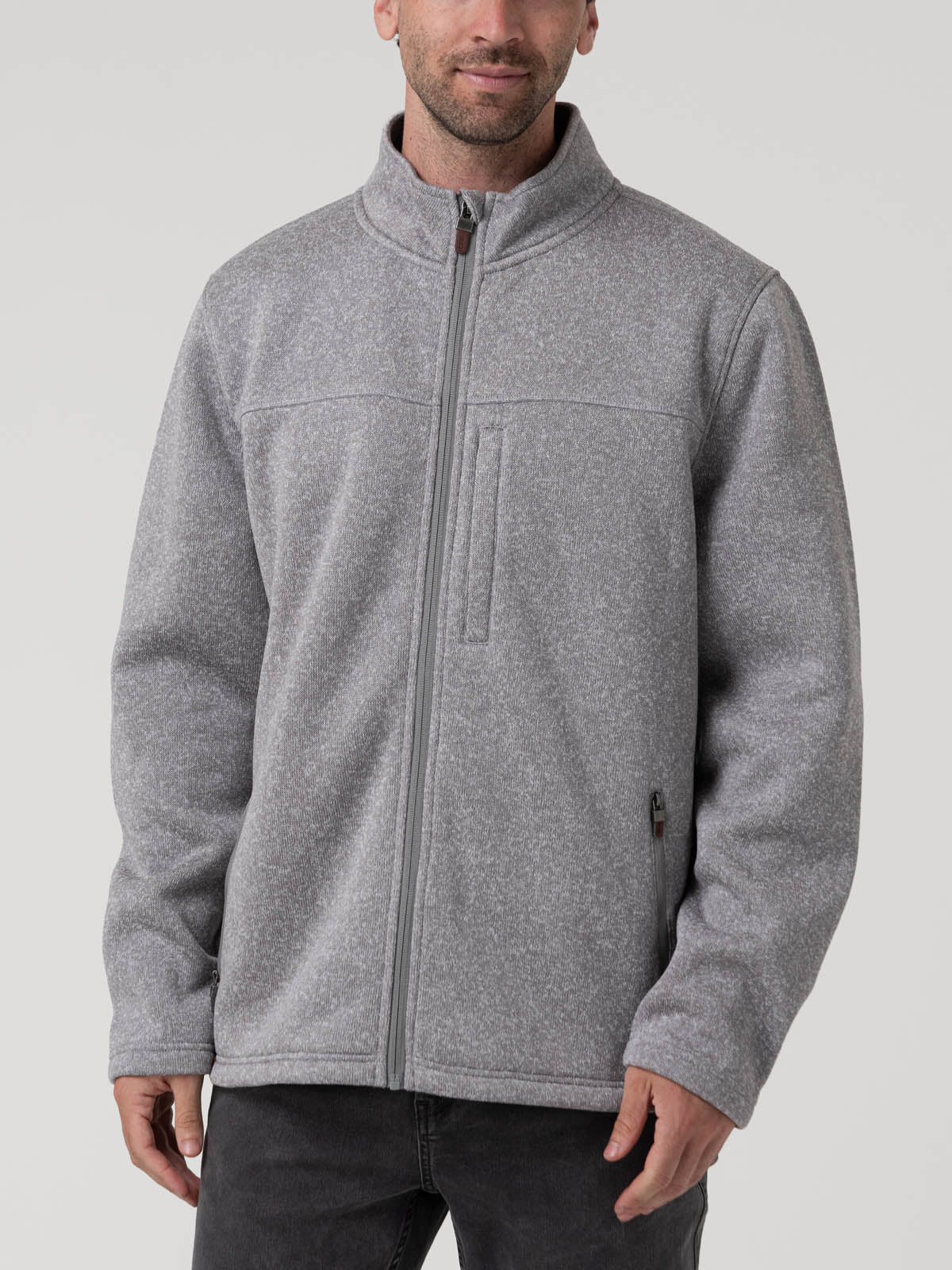 Saco Fleece F/Z H Arizona Gris Hombre 4